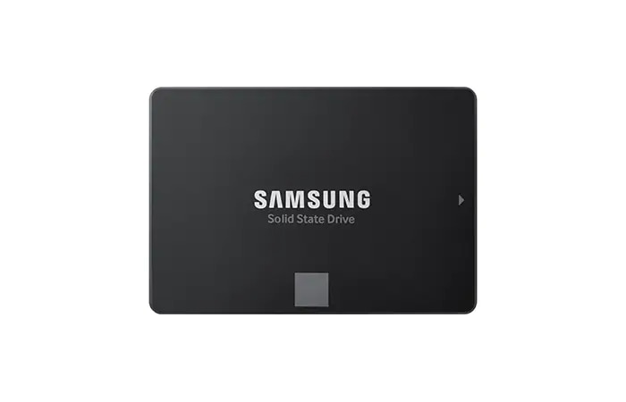 三星 250GB SATA SSD 的正面视图