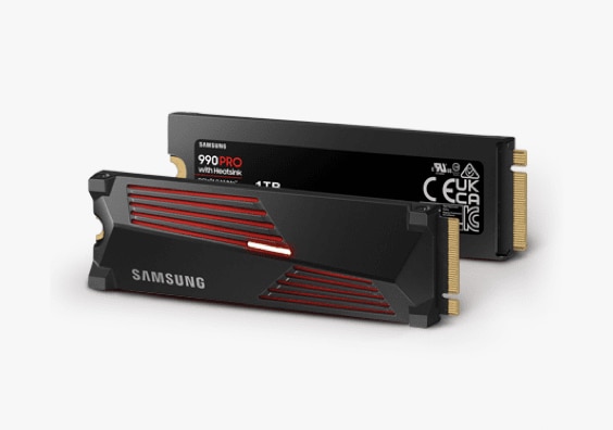 NVMe™ SSD 990 PRO with Heatsink（散热片版）是三星半导体专为游戏玩家优化的SSD之一。