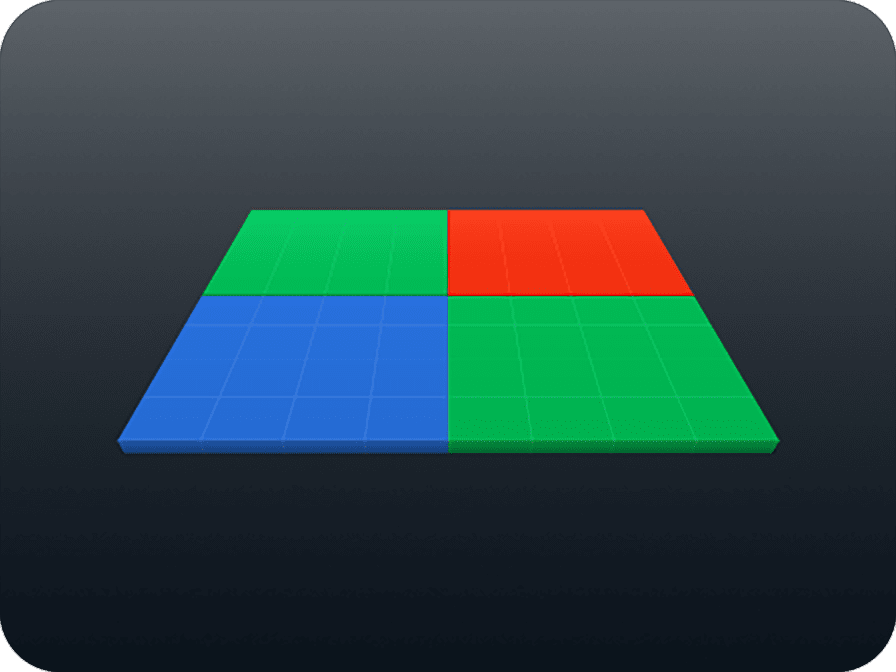  Samsung ISOCELL ultra high resolution image sensor's 4x4 mode combining 16 pixels into one large pixel.