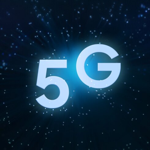 代表未来5G发展的示意图。