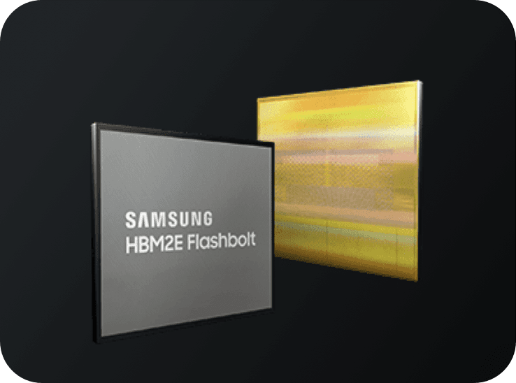 三星 HBM2E Flashbolt正反面图像