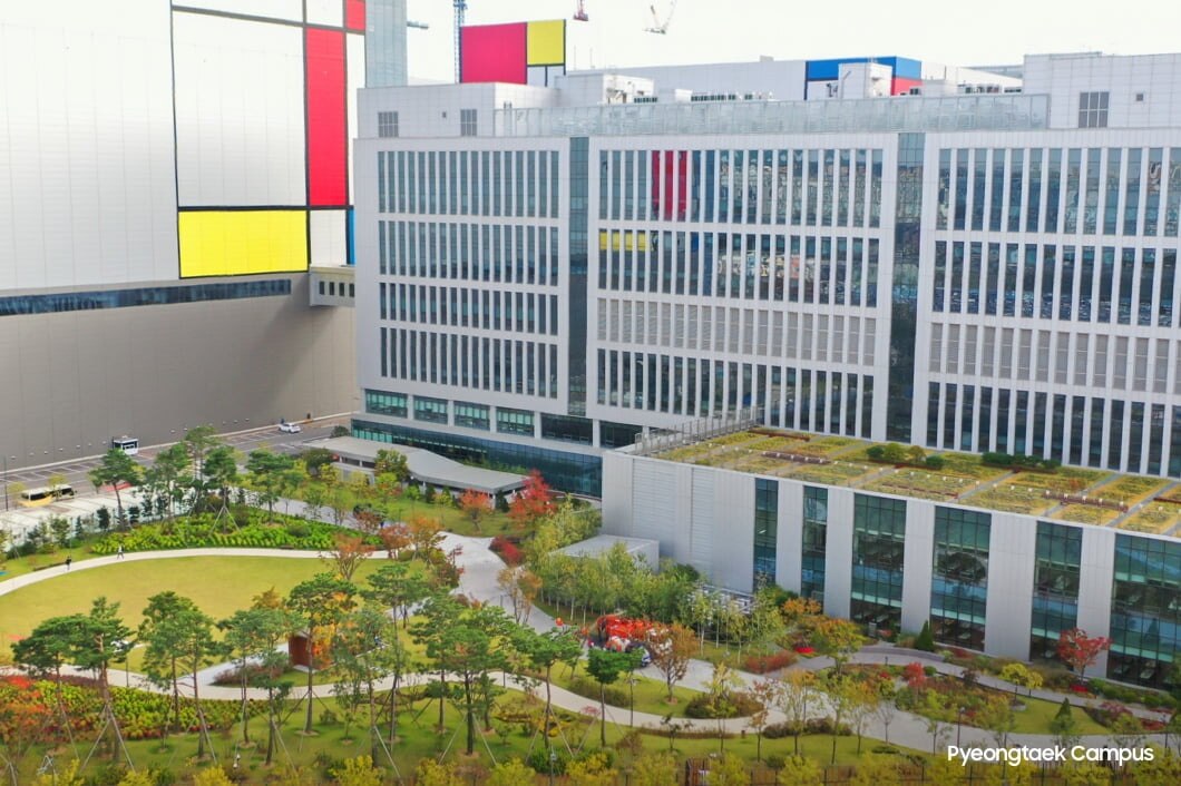 平泽厂区步道鸟瞰图。